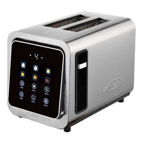 Brentwood 2-Slice 1100-Watt Touch-Screen Digital Toaster with Extra-Wide Slots, Stainless Steel