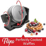 Brentwood TS-231S Electric Belgian Waffle Maker, Silver