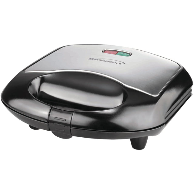Brentwood Nonstick Compact Dual Sandwich Maker, Black