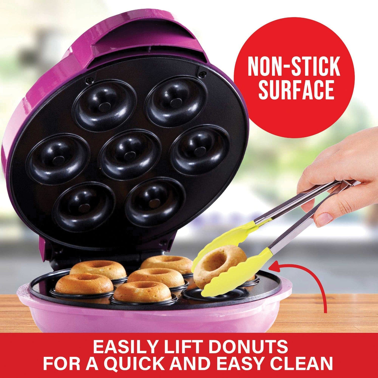 Brentwood Just For Fun Electric 7-Hole Nonstick Mini Donut Maker