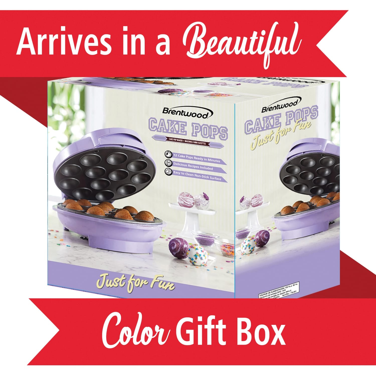 Brentwood Just For Fun Nonstick Electric Cake Pop Maker