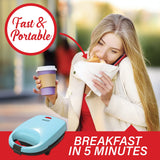 Brentwood 530-Watt Mini Sous Vide-Style Egg Bite Maker, Blue