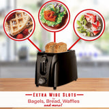 Brentwood Cool-Touch 2-Slice Toaster, Black