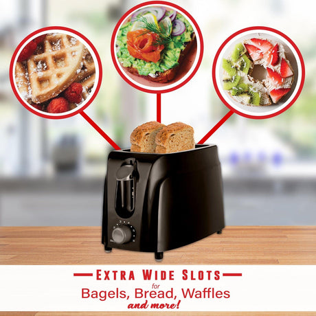 Brentwood Cool-Touch 2-Slice Toaster, Black