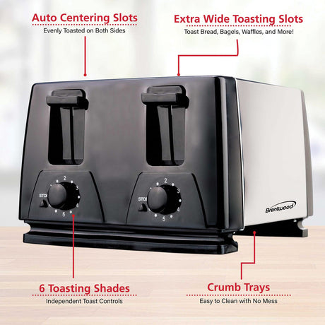 Brentwood 4-Slice Toaster