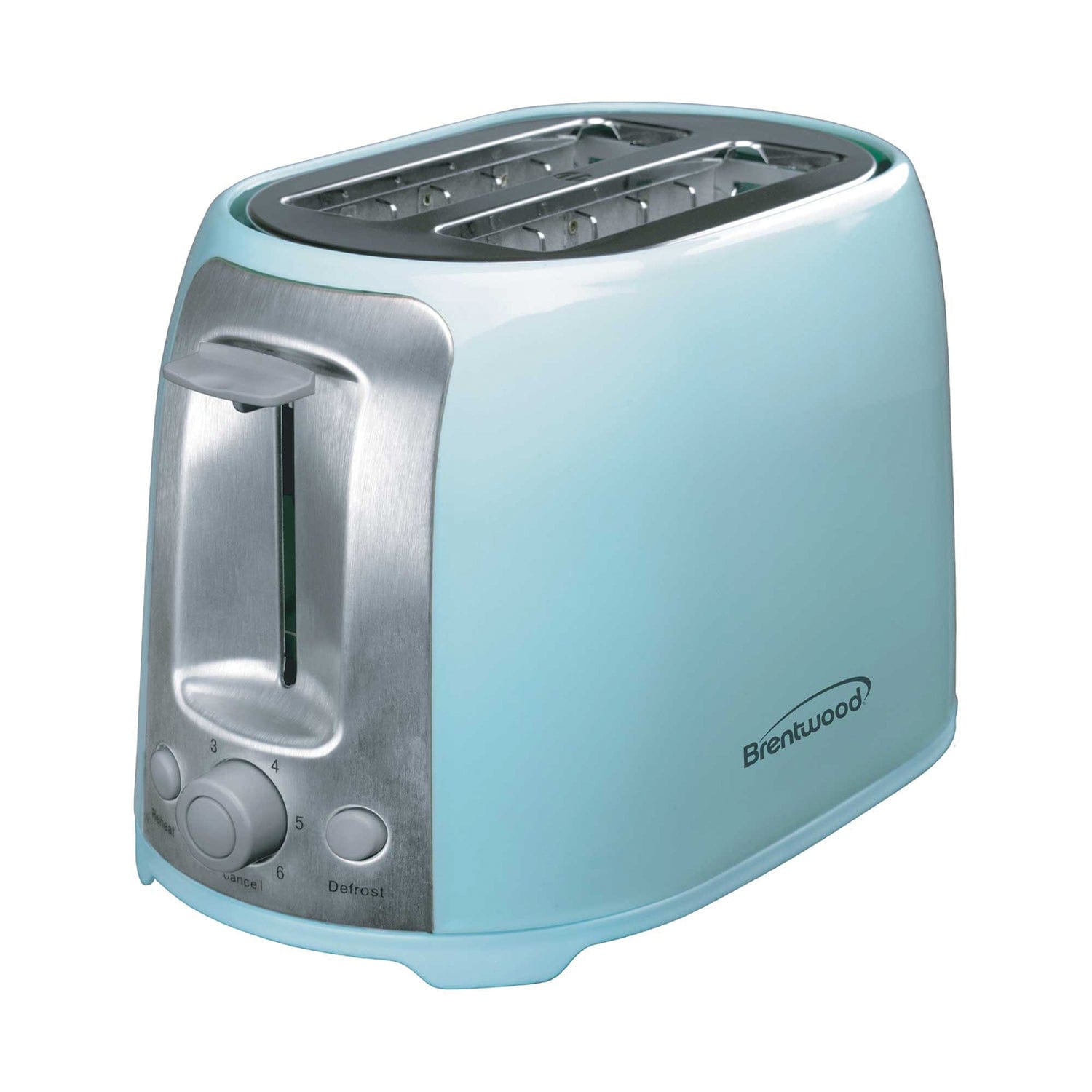 Brentwood Cool-Touch 2-Slice Toaster with Extra-Wide Slots, Blue