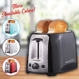 Brentwood 2-Slice Cool-Touch Toaster with Extra-Wide Slots, Black