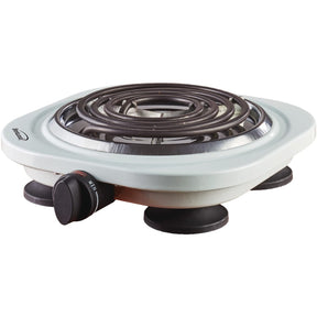 Brentwood 1000-Watt Single Electric Burner, White
