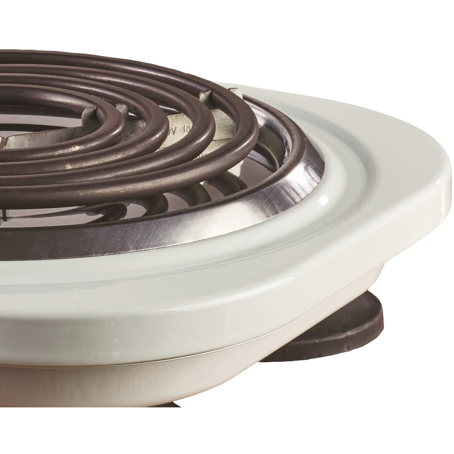 Brentwood 1000-Watt Single Electric Burner, White