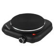 Brentwood Single-Cast-Iron 1100-Watt Countertop Electric Burner Hot Plate with Temperature Control and Power Indicator Light, Black