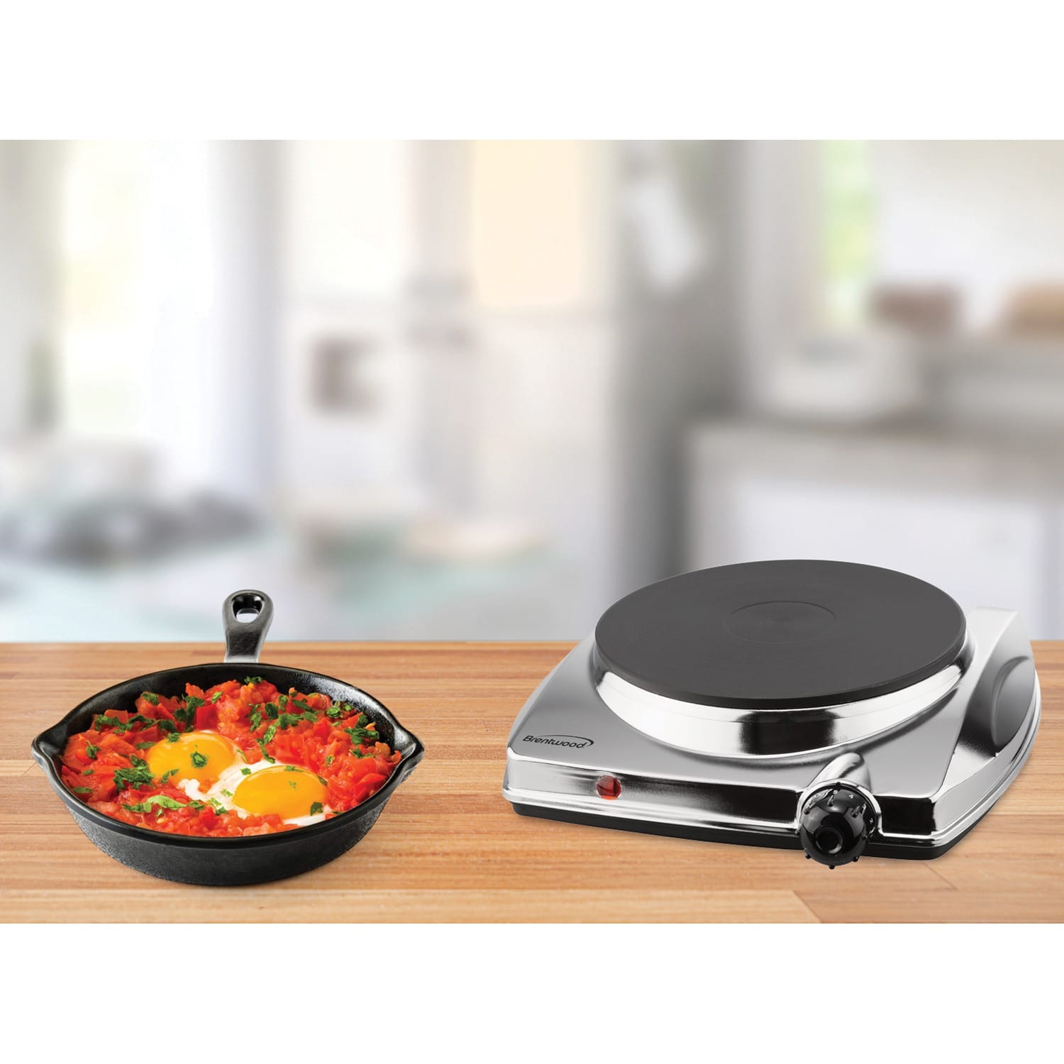 Brentwood 1000-Watt Electric Single-Burner Electric Hot Plate