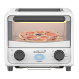Brentwood 183-Cu. In., 3-L 500-Watt Stainless Steel Mini Toaster Oven, White