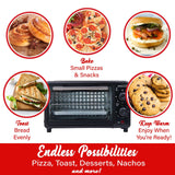 Brentwood 2-Slice 700-Watt Countertop Toaster Oven