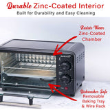 Brentwood 2-Slice 700-Watt Countertop Toaster Oven