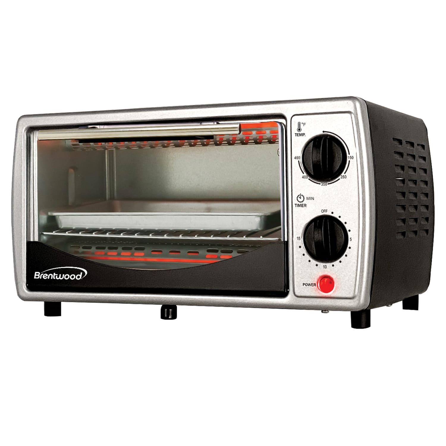 Brentwood 4-Slice Toaster Oven, Black