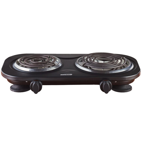 Brentwood 1500-Watt Double Electric Burner, Black