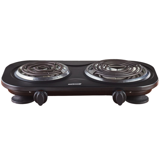 Brentwood 1500-Watt Double Electric Burner, Black