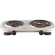 Brentwood 1500-Watt Double Electric Burner, White