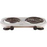 Brentwood 1500-Watt Double Electric Burner, White
