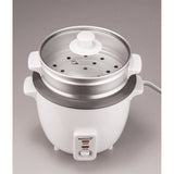 Brentwood 10-Cups Cooked/20-Cups Uncooked Electric Rice Cooker with Steamer, White