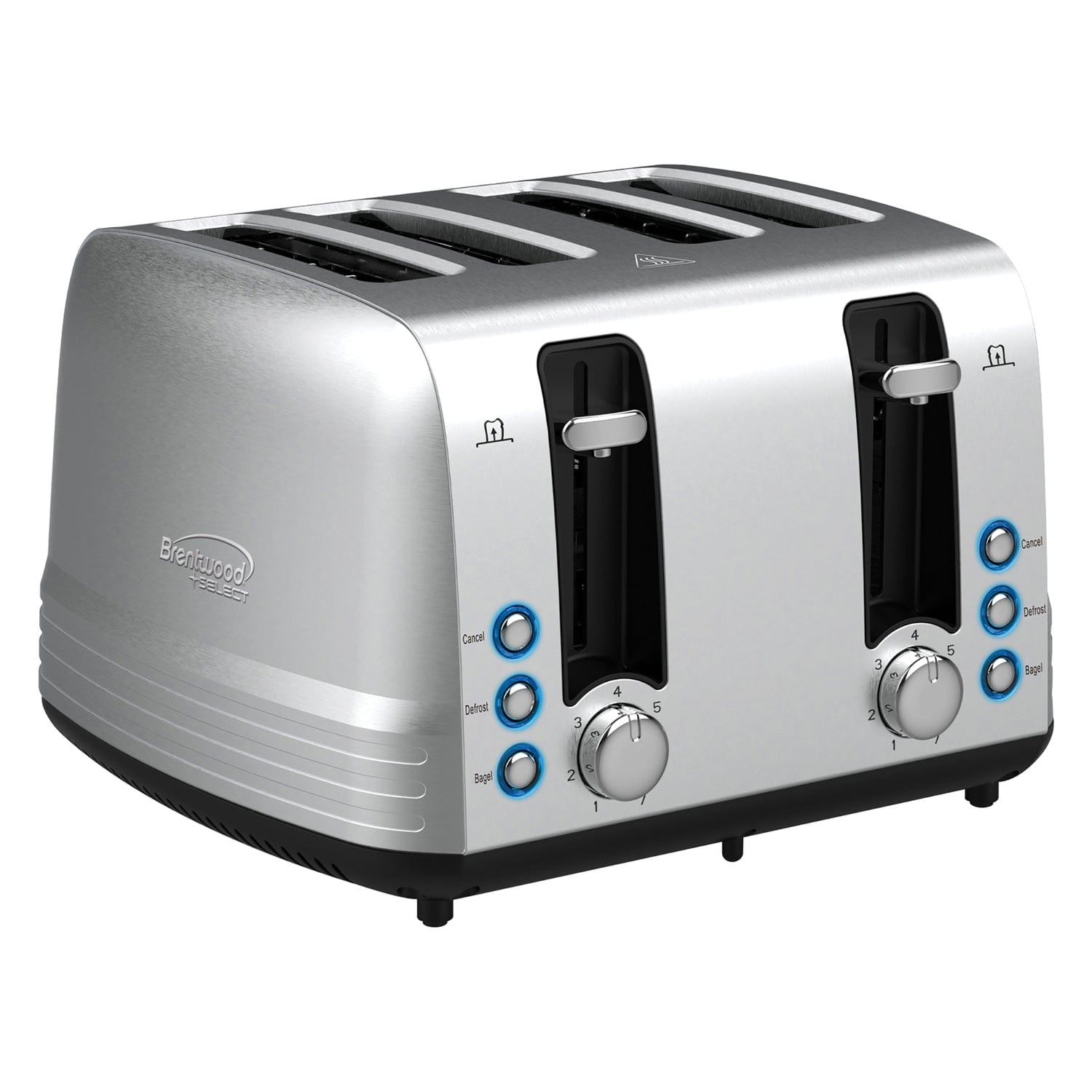 Brentwood Select 1500-Watt Extra-Wide Stainless Steel 4-Slice Toaster