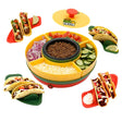 Brentwood Heated Taco Bar Serving Set, 4 Taco Holders, 20-Oz. Warming Pot, 6 Filling Trays, and Spinning Lazy Susan for Sharing