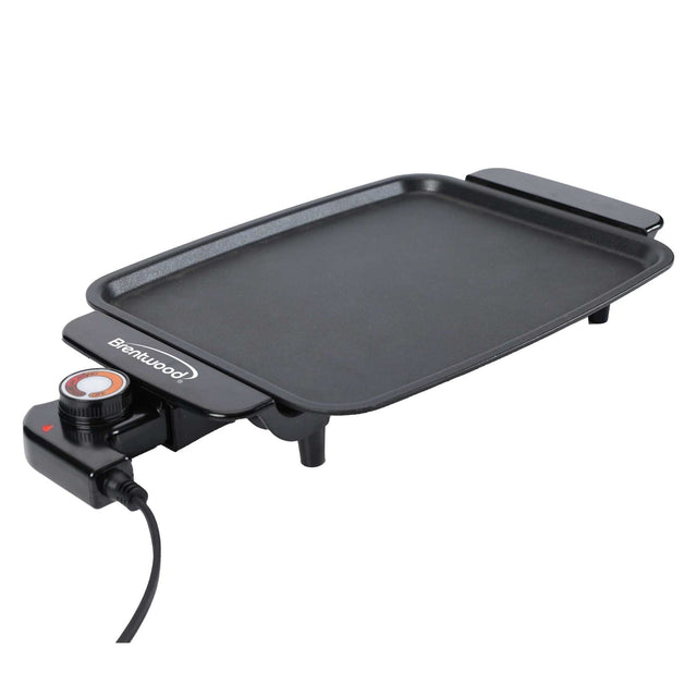 Brentwood 12-In. x 10-In. 1200-Watt Electric Griddle with Ceramic Non-Stick Coating, Black