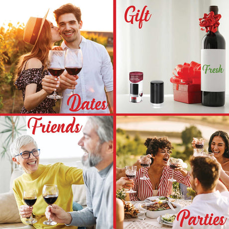 Brentwood Portable Automatic Vacuum Wine Preserver and Bottle Stopper