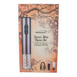 Brentwood Electric Wine Bottle Opener with Foil Cutter, Vacuum Stopper, and Aerator Pourer