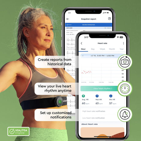Biotricity Bioheart ECG Monitor System, Medium 29.5–41.3 In. Strap