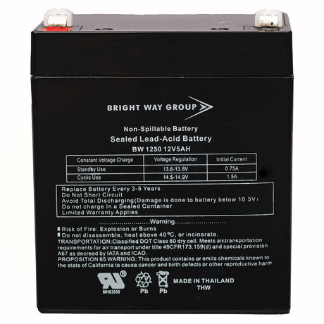 Bright Way Group BWG 1250 F1 Battery