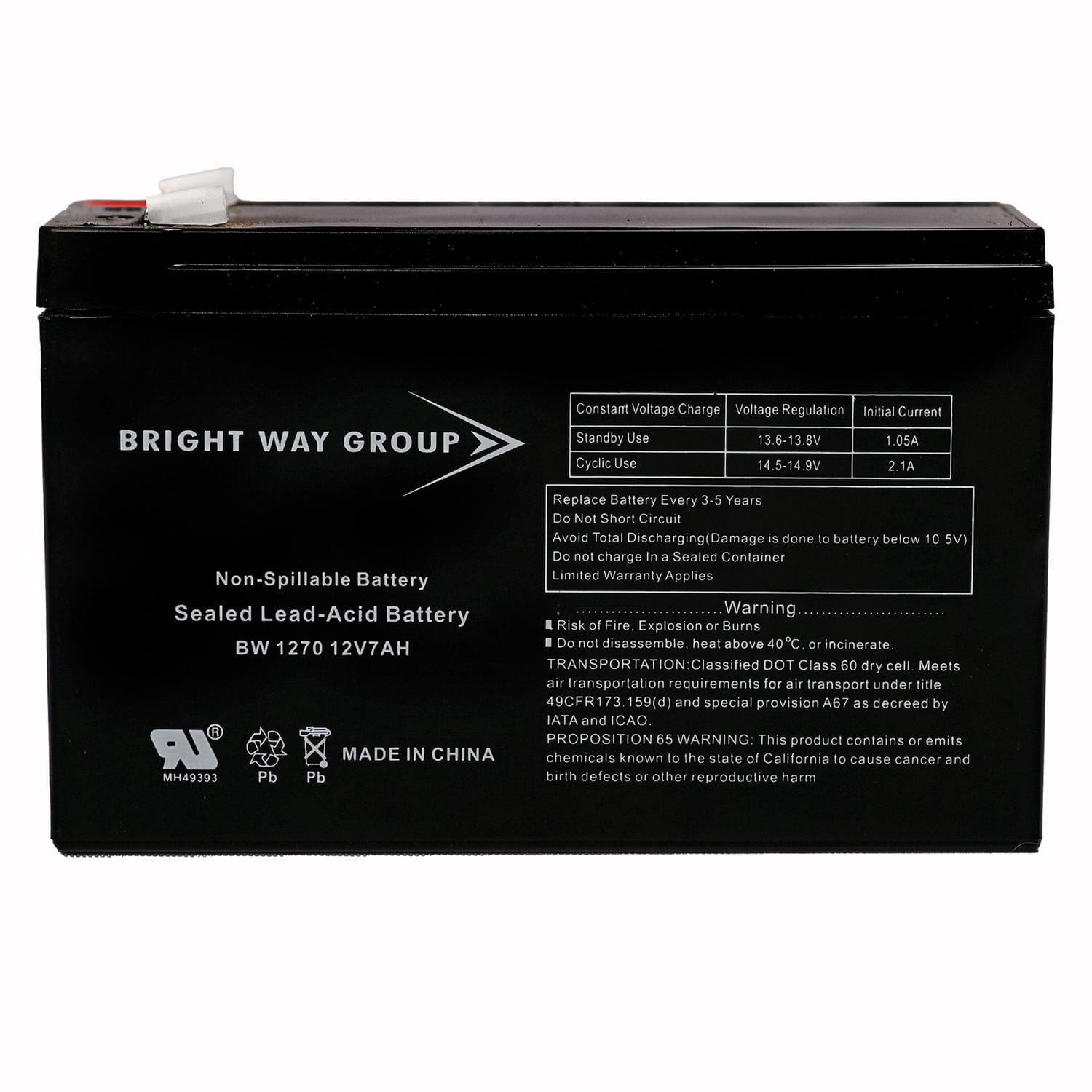 Bright Way Group BWG 1270 F1 Battery