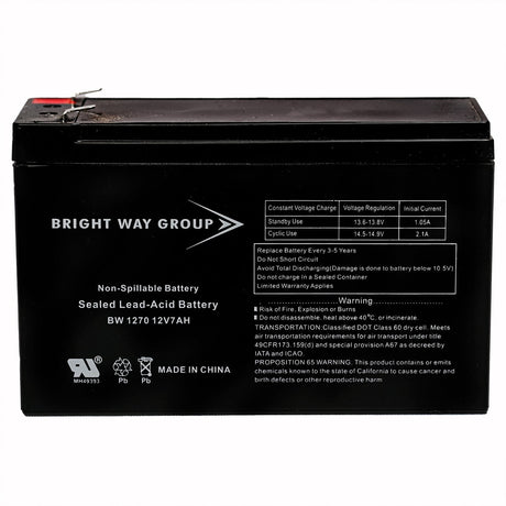 Bright Way Group BWG 1270 F1 Battery