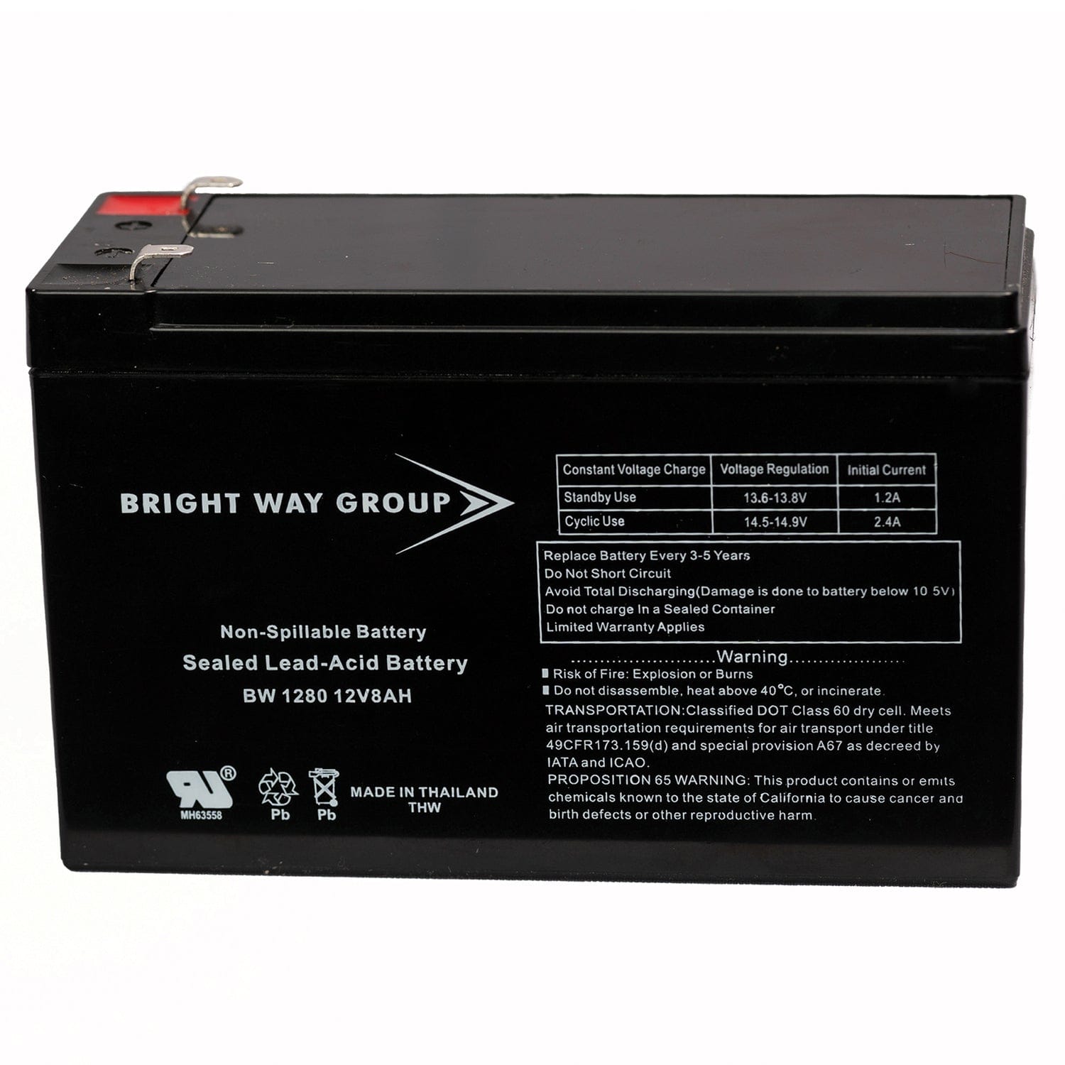 Bright Way Group BWG 1280 F1 Battery