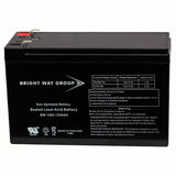 Bright Way Group BWG 1280 F1 Battery
