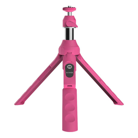 Bower 6-in-1 Multipod and Selfie Stick with Bluetooth Remote for Smartphones, Pink