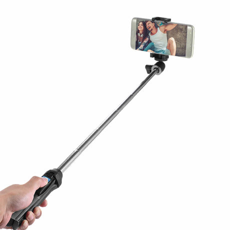 Bower 6-in-1 Multipod and Selfie Stick with Bluetooth Remote for Smartphones, Black