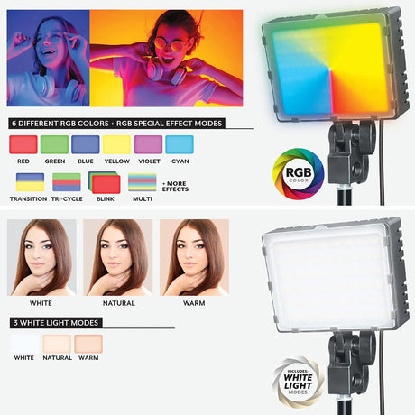 Bower RGB LED Light Kit, 2 Pack