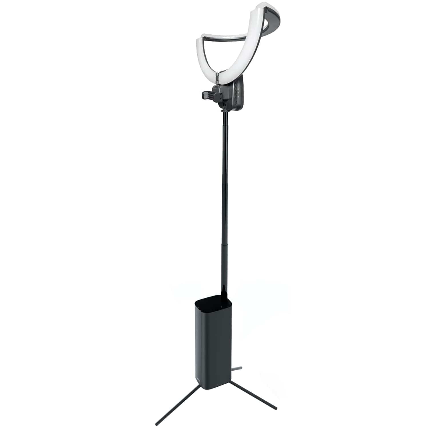 Bower Wireless Creator Collapsible 12-In. White and RGB Ring Light, Black
