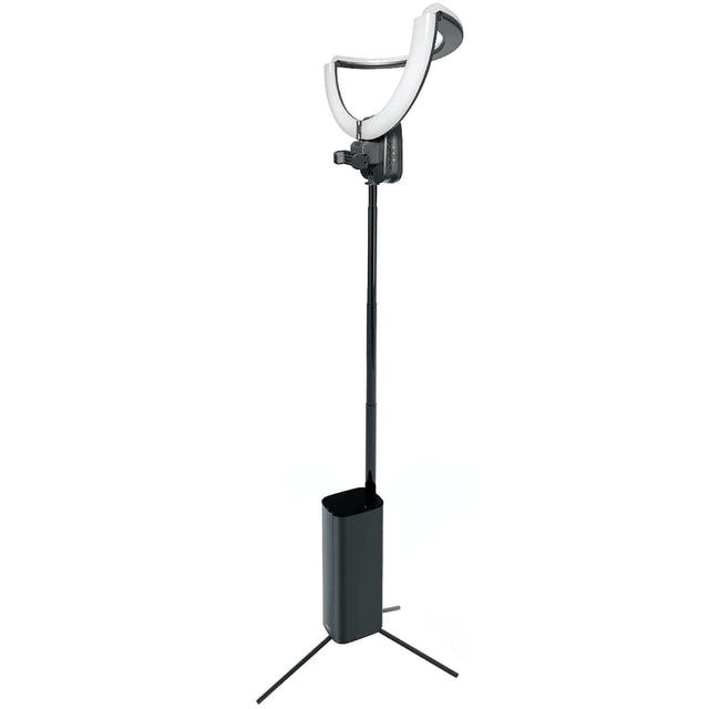 Bower Wireless Creator Collapsible 12-In. White and RGB Ring Light, Black