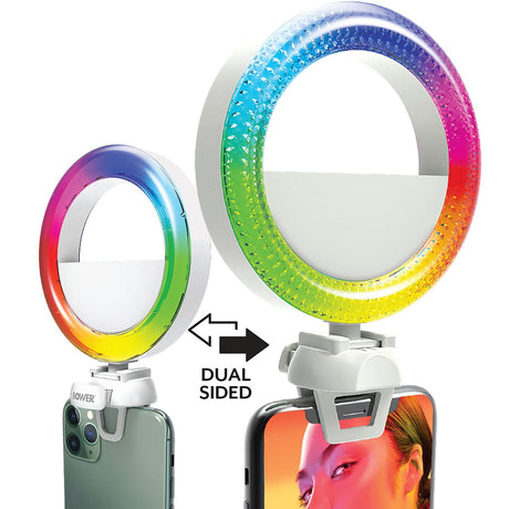 Bower Dual-Sided Phone-Clip LED Ring Light