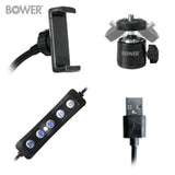 Bower 10-In. RGB Selfie Desktop Ring Light Studio Kit