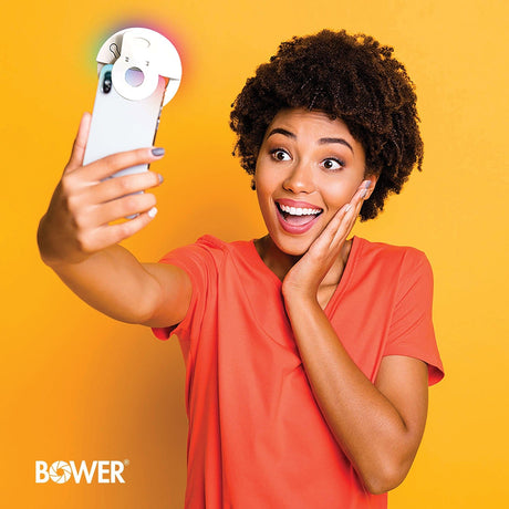 Bower RGB Clip-On Selfie LED Ring Light for Smartphones