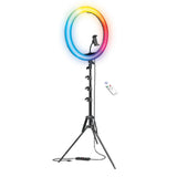 Bower RGB Selfie Ring Light Studio Kit with Wireless Remote Control and Tripod, 16 In.