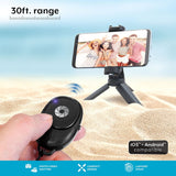 Bower Wireless Remote Shutter for Smartphones with Carrying Pouch, Black