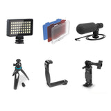 Bower Smart Photo Vlogger Kit with LED, Microphone, and Remote