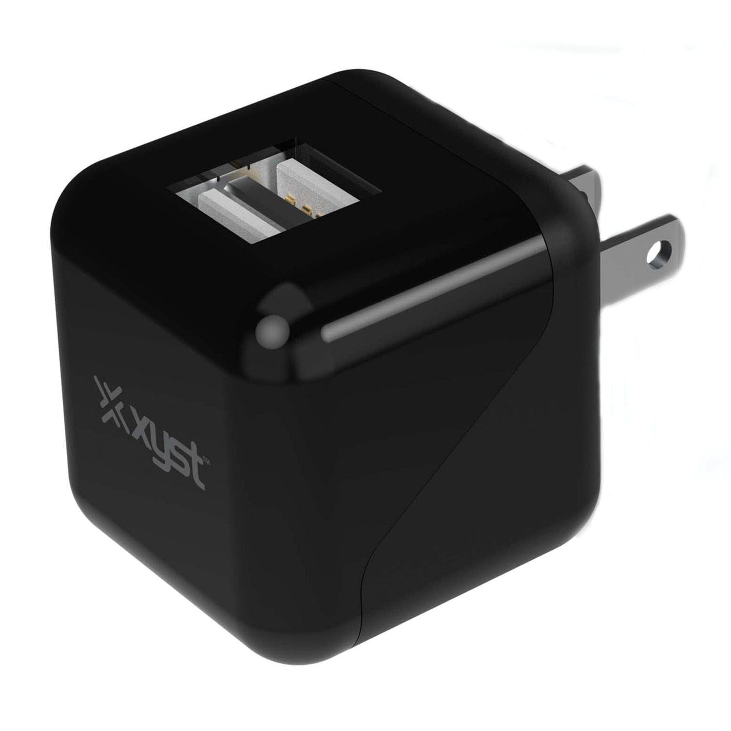 XYST 2.4-Amp Dual USB Wall Charger, Black