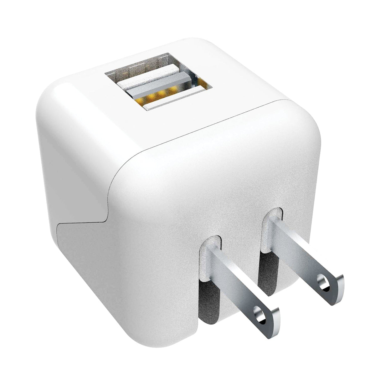 XYST 2.4-Amp Dual USB Wall Charger, White