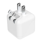 XYST 2.4-Amp Dual USB Wall Charger, White