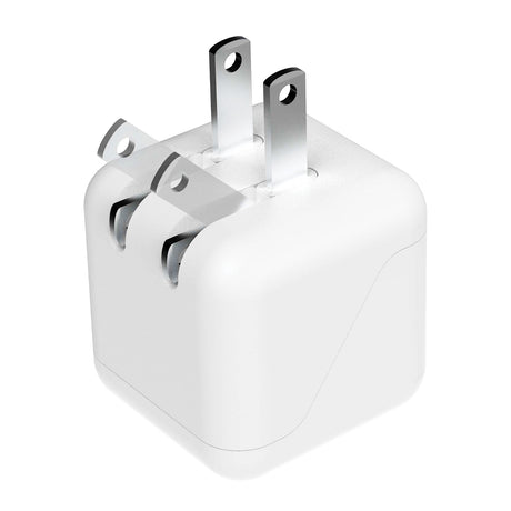 XYST 2.4-Amp Dual USB Wall Charger, White